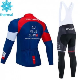 Set Langarmtrikot + Trägerhose Lange 2020 IAM Cycling Winter Thermal Fleece N002